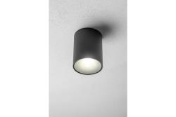 Ceiling luminaire LENTO, aluminum, IP54, max. 35 W, round, graphite