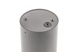 Ceiling luminaire LENTO, aluminum, IP54, max. 35 W, round, graphite