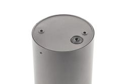 Ceiling luminaire LENTO, aluminum, IP54, max. 35 W, round, graphite