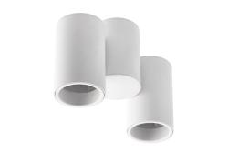 Ceiling luminaire LUPO, IP20, max. 50 W, 2*GU10, round, white
