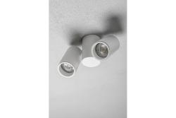 Ceiling luminaire LUPO, IP20, max. 50 W, 2*GU10, round, white