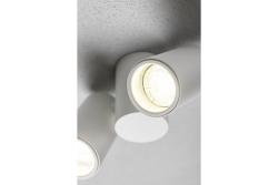 Ceiling luminaire LUPO, IP20, max. 50 W, 2*GU10, round, white