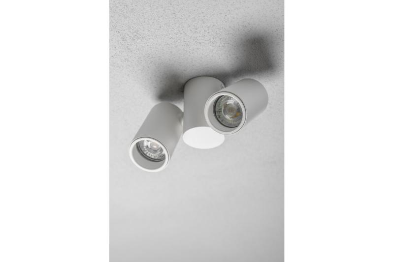 Plafondlamp LUPO, IP20, max. 50 W, 2*GU10, rond, wit