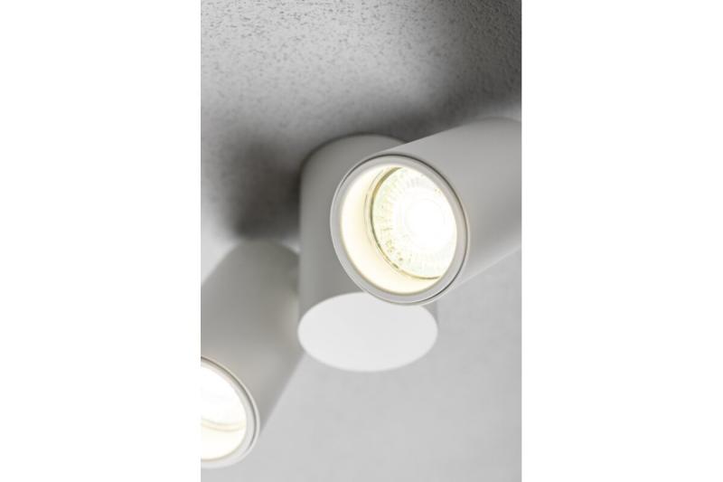 Plafondlamp LUPO, IP20, max. 50 W, 2*GU10, rond, wit