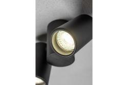 Ceiling luminaire LUPO, IP20, max. 50 W, 2*GU10, round, black