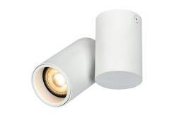 Ceiling luminaire LUPO, IP20, max. 50 W, 1*GU10, round, white