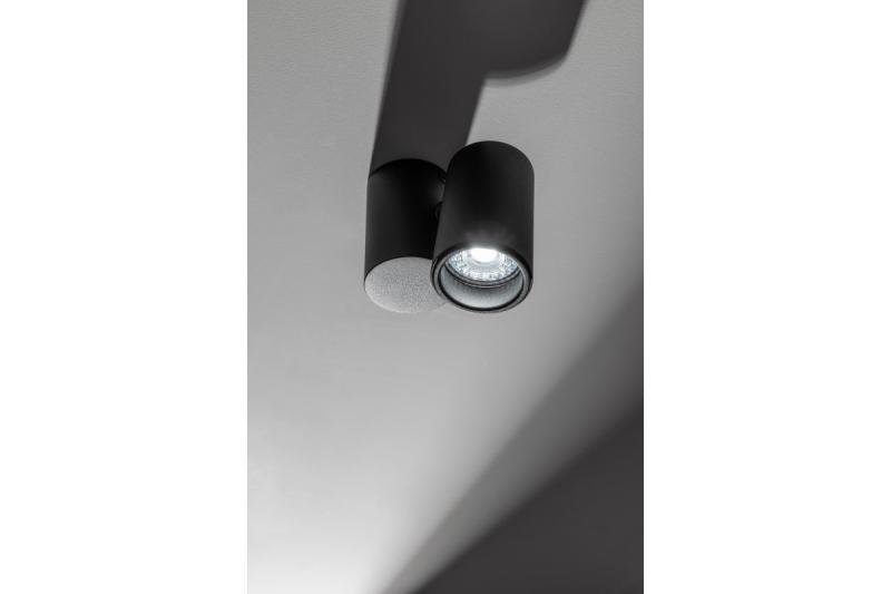 Plafondlamp LUPO, IP20, max. 50 W, 1*GU10, rond, zwart