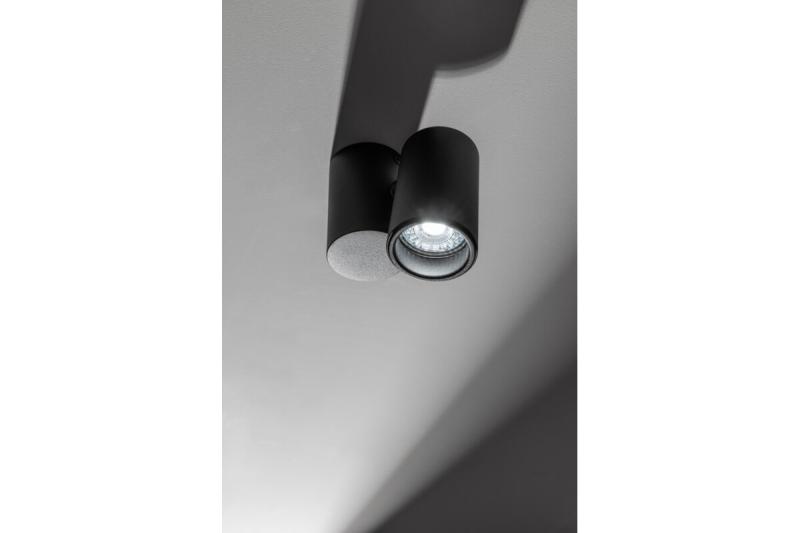 Plafondlamp LUPO, IP20, max. 50 W, 1*GU10, rond, zwart