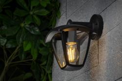 Фасаден осветител MARINA, E27, макс. 20 W, IP54, черен