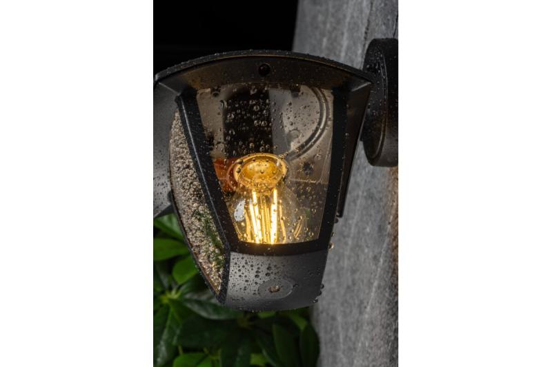 Gevelverlichting MARINA, E27, max. 20 W, IP54, zwart