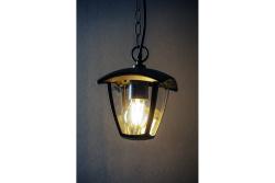 Окачена градинска лампа MARINA, E27, IP54, макс. 20 W, черна