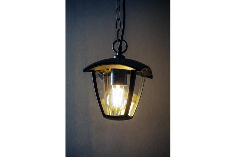 Hangende tuinlamp MARINA, E27, IP54, max. 20 W, zwart