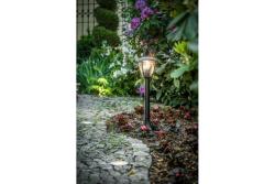Garden luminaire MARINA, E27, IP54, max. 20 W, post 570 mm, black