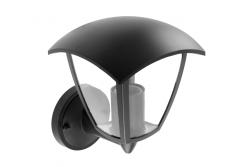 Facade luminaire MARINA, E27, max. 20 W, IP54, directed downwards, black