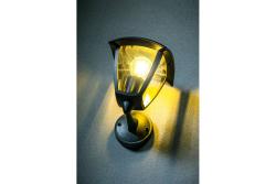 Facade luminaire MARINA, E27, max. 20 W, IP54, directed downwards, black