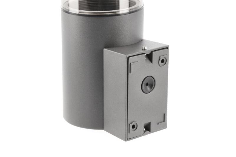 Gevelverlichting MEDIO met bewegingssensor, E27, max. 15 W, IP54, grafiet
