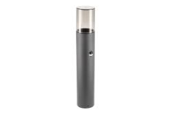 Garden luminaire MEDIO with motion sensor, E27, max. 15 W, IP54, post 500 mm, graphite