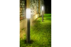 Zahradní svítidlo MILAN, E27, max. 40 W, IP44, sloupek 1000 mm, nerezová ocel