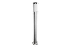 Garden luminaire MILAN, E27, max. 40 W, IP44, post 1000 mm, stainless steel