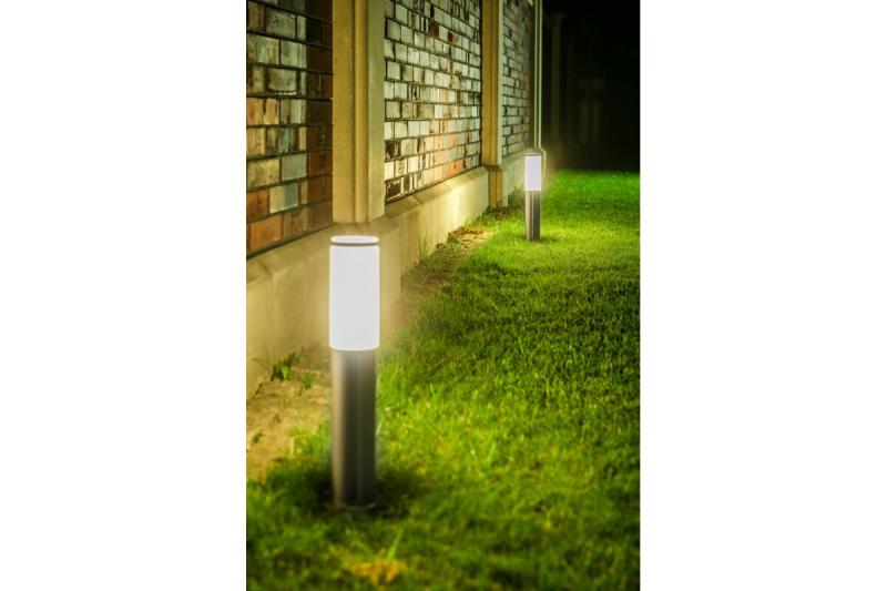 Tuinverlichting MILAN, E27, max. 40 W, IP44, paal 450 mm, roestvrij staal