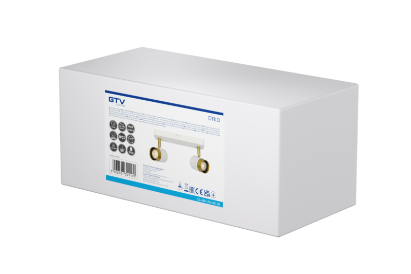 Plafondlamp ORIO, IP20, max. 50 W, 2*GU10, rond, wit