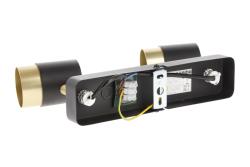 Ceiling luminaire ORIO, IP20, max. 50 W, 2*GU10, round, black