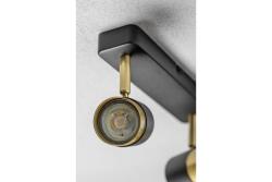 Ceiling luminaire ORIO, IP20, max. 50 W, 2*GU10, round, black