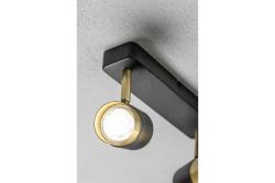 Ceiling luminaire ORIO, IP20, max. 50 W, 2*GU10, round, black
