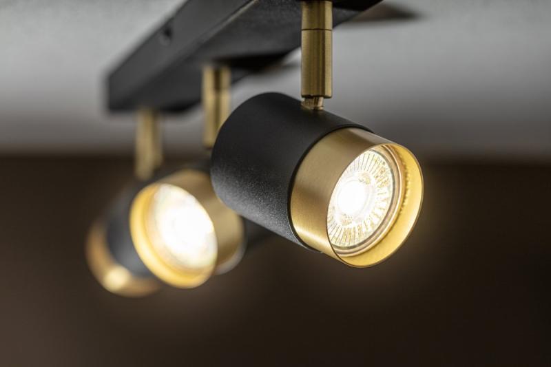 Plafondlamp ORIO, IP20, max. 50 W, 3*GU10, rond, zwart