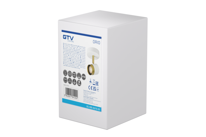 Plafondlamp ORIO, IP20, max. 50 W, 1*GU10, rond, wit
