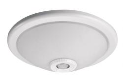 Svítidlo VIZELA s detektorem pohybu, pro lampy E27, 2xE27 max. 40 W, AC220-240V, průsvitný difuzor, IP20, 360⁰