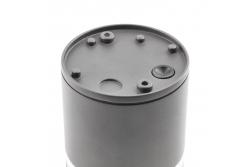Ceiling luminaire RIVEN, aluminum, IP54, max. 35 W, round, graphite