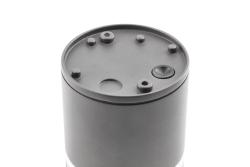 Ceiling luminaire RIVEN, aluminum, IP54, max. 35 W, round, graphite