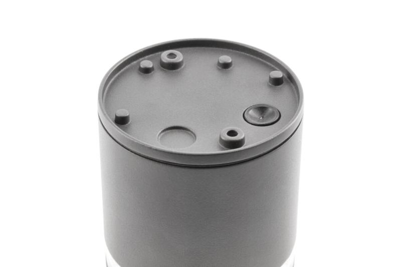 Plafondlamp RIVEN, aluminium, IP54, max. 35 W, rond, grafiet