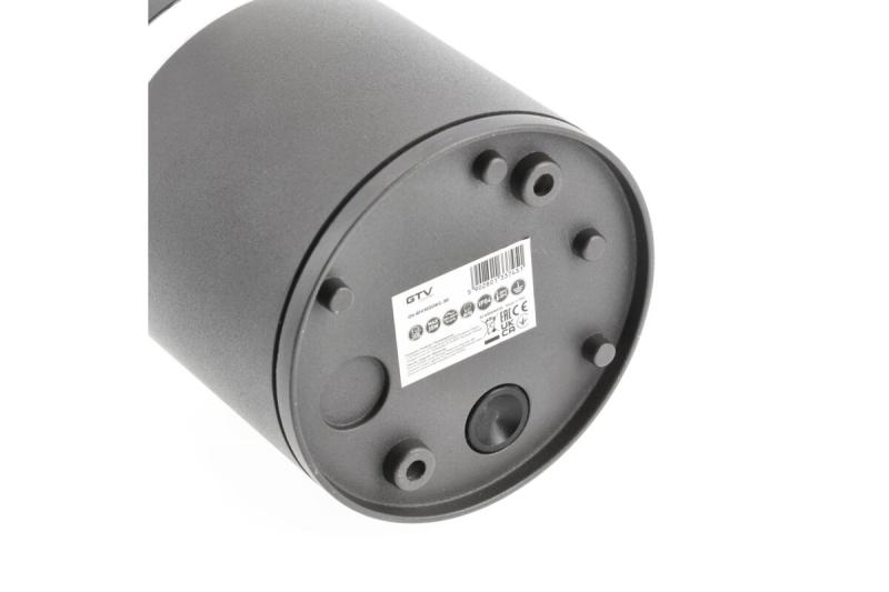 Plafondlamp RIVEN, aluminium, IP54, max. 35 W, rond, grafiet
