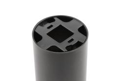 Ceiling luminaire housing RESTO, max. 10 W (LED ONLY), Ø80x125 mm, IP20, PC, black