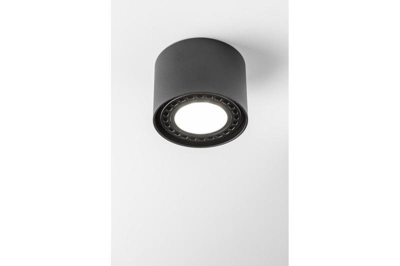 Plafondlamp SAKURA, ES111, GU10, 120x85 mm, IP20, zwart