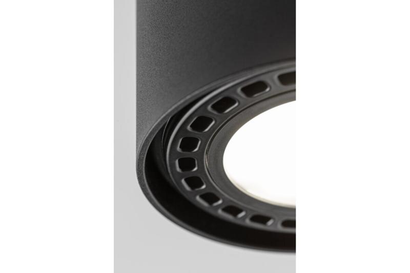 Plafondlamp SAKURA, ES111, GU10, 120x85 mm, IP20, zwart
