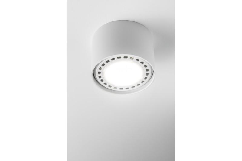 Plafondlamp SAKURA, ES111, GU10, 120x85 mm, IP20, wit