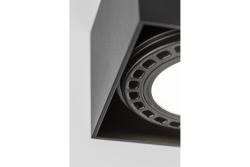 Ceiling luminaire SAKURA, ES111, GU10, 120x120x85 mm, IP20, black