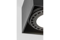 Ceiling luminaire SAKURA, ES111, GU10, 120x120x85 mm, IP20, black