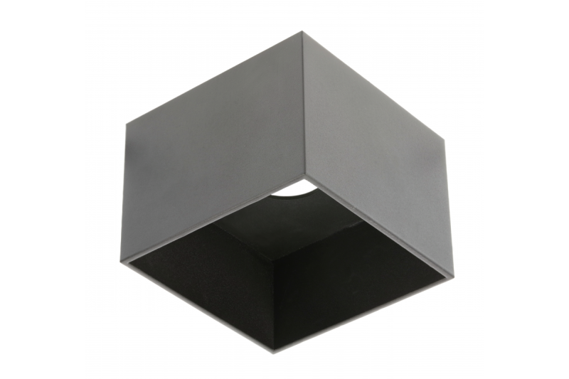 Plafondlamp SAKURA, ES111, GU10, 120x120x85 mm, IP20, zwart