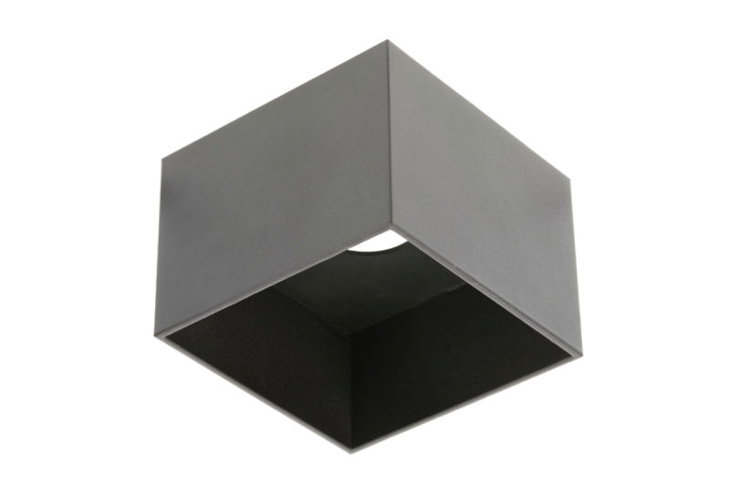 Plafondlamp SAKURA, ES111, GU10, 120x120x85 mm, IP20, zwart