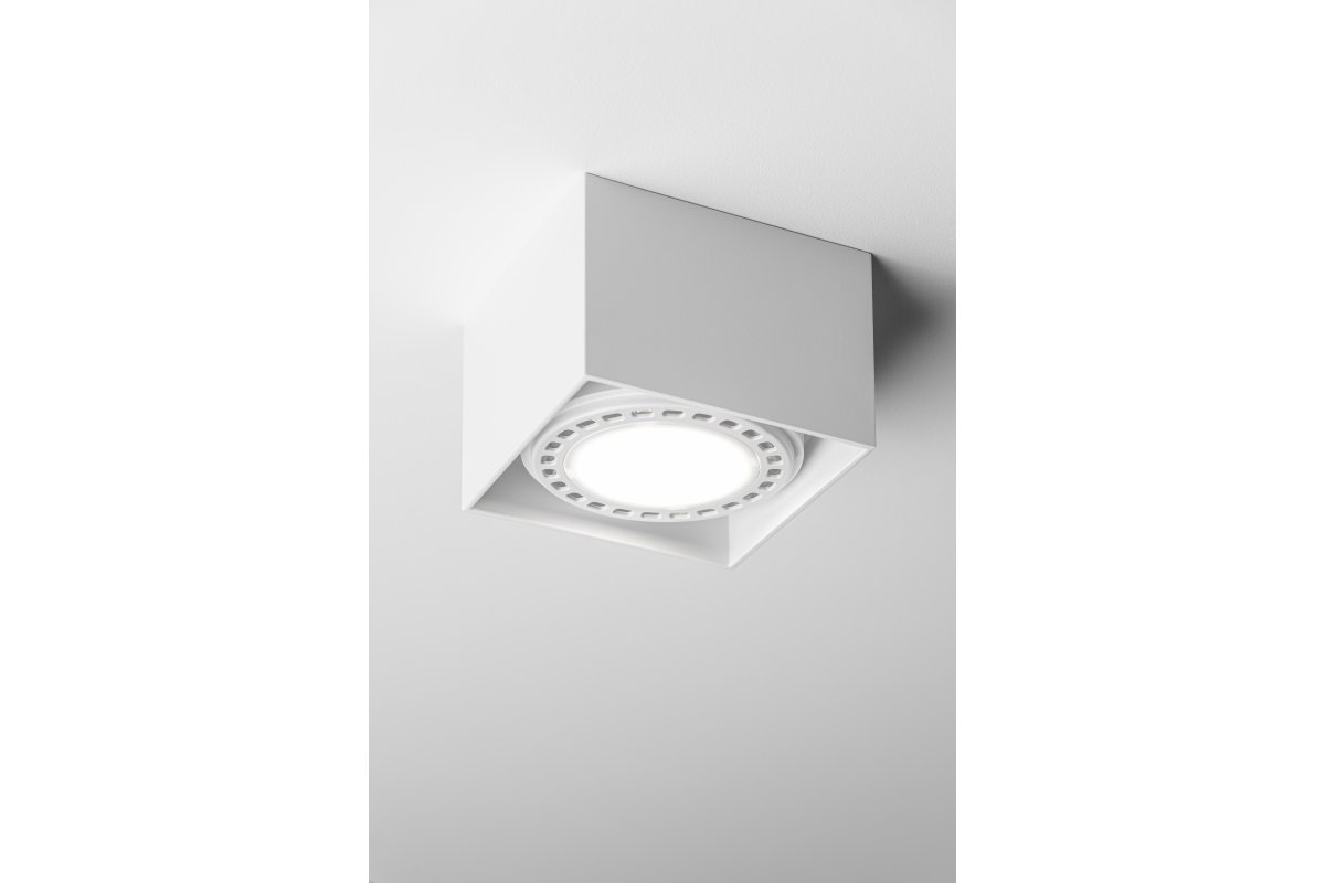 Luminaire de plafond SAKURA, ES111, GU10, 120x120x85 mm, IP20, noir