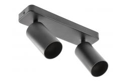 Wall luminaire SANTO BIS, GU10, max. 2*20 W, IP20, double, black