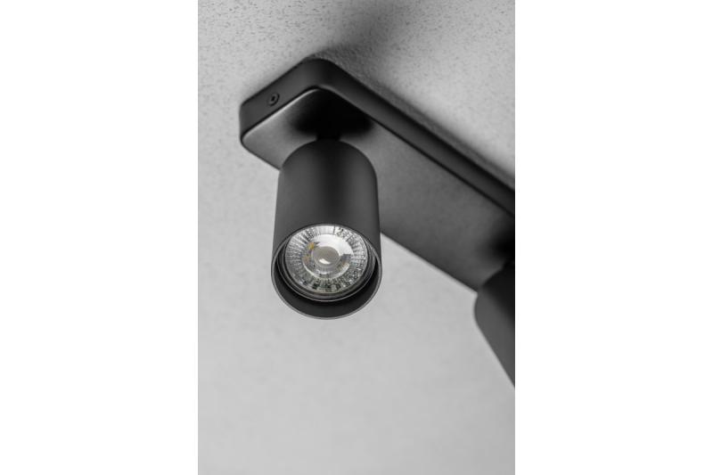 Wandlamp SANTO BIS, GU10, max. 2*20 W, IP20, dubbel, zwart