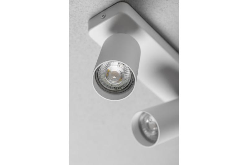 Wandarmatuur SANTO BIS, GU10, max. 2*20 W, IP20, dubbel, wit