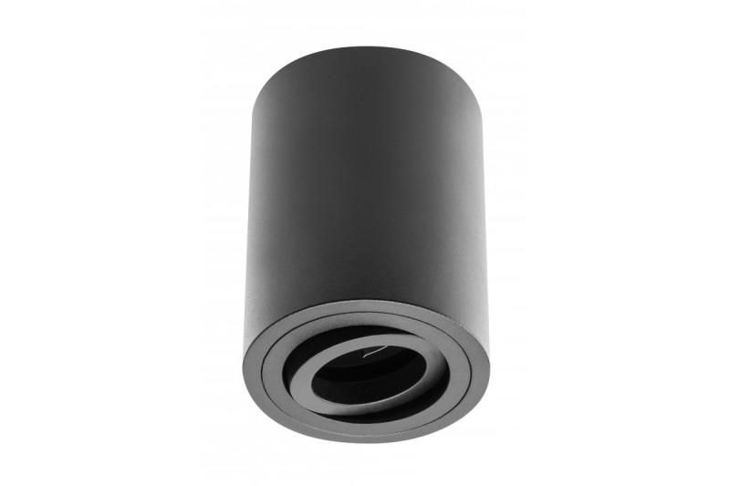 Plafondverlichtingsbehuizing SENSA, Ø85x115 mm, IP20, max. 50 W, zwart