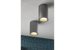 Ceiling luminaire housing SENSA AQUA, Ø85x115 mm, IP54, gray