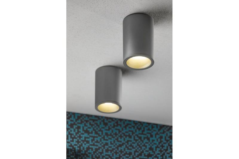 Behuizing voor plafondlamp SENSA AQUA, Ø85x115 mm, IP54, grijs